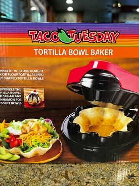 Red Tortilla Bowl Maker